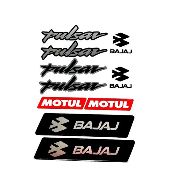 Bajaj Pulsar Sticker (Etiket) Seti Gri A4 Boyut Resimi