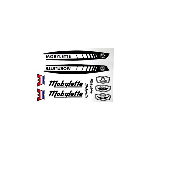 Mobylette AV7 Yazı Seti (Sticker) Siyah Resimi
